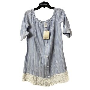 NWT Dotti Paradise Point Womens Casual Elbow‎ Length Shirt Dress Top Size Small